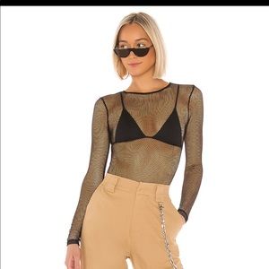 Superdown fishnet bodysuit